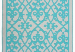 Tiffany Blue area Rug Fab Rugs World Venice Gray & Turquoise Indoor Outdoor area