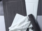 Towel Rug for Bathroom Us $22 23 Off 50x80cm Cotton White Grey Contracted Groove Bath Mat towel Floor Rug Carpet Bathroom towel Hotel Foot Pad Water Absorption Bath