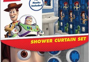 Toy Story Bathroom Rug All New Fabric Shower Curtain Set Disney with 12 Matching Hooks toy Story