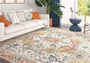 Traditional area Rugs for Dining Room Large area Rug 8×10 – Traditional area Rugs for Living Room, Dining Room Rug, Bedroom Rug, Indoor Entry, Entryway Carpet – Alfombras Para Salas …