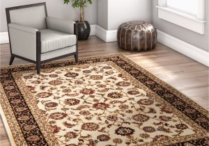 Traditional area Rugs for Living Room Noble Sarouk Ivory Persian Floral oriental formal Traditional area Rug