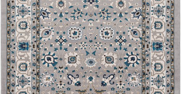 Traditional Blue area Rugs Kent Traditional Gray Sky Blue area Rug