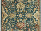 Traditional Blue area Rugs Nourison Traditional Antique Trq02 Teal Blue area Rug