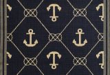 Tributary Indoor Outdoor area Rug Tributary 6004 42 Tributary Anchor Navy Ivory Rug