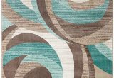 Turquoise and Brown area Rug 8×10 Summit New Elite 60 Turquoise Swirl area Modern Abstract Rug Many Sizes Available 3 8 X 5 4 X 5 Actual is 3 8 X 5