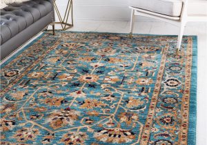 Turquoise and Brown area Rug 8×10 Turquoise 8 X 10 Charlestown Rug
