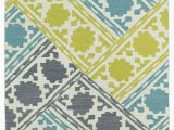 Turquoise and Yellow area Rug Glam Gla02 78 Turquoise area Rug by Kaleen