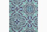 Turquoise Bath towels and Rugs Chalkboard Floral Teal & Navy Bath towel