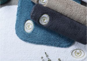 Turquoise Bath towels and Rugs Cotton Terry Bath Mat Bathroom Floor Blue towel Carpet Water
