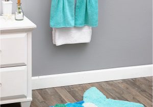 Turquoise Bath towels and Rugs Mermaid Tail Bath Rugs or towels