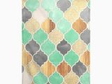 Turquoise Bath towels and Rugs Textured Moroccan Pattern Bath towel