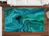 Turquoise Blue area Rugs Abstract Wavy Lines area Rugs Turquoise Rug Blue Green area – Etsy.de