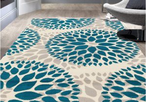 Turquoise Blue area Rugs Floral Gray/grey Turquoise Blue area Rug