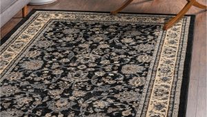 Unique Loom Washington Sialk Hill area Rug Unique Loom Sialk Hill Collection Traditional Persian Inspired Floral area Rug, 9 Ft X 12 Ft, Black/gray