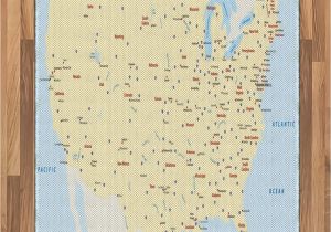 United States Map area Rug Amazon Ambesonne Map area Rug United States Interstate