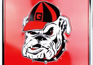 University Of Georgia area Rugs Georgia Bulldog Fans Parking Only Large Metal Sign In 2020
