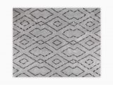 Vcny Paper Shag Bathroom Rug Runner Vcny Home Morrissey High Low Geometric area Rug 5 X 7 6" Grey