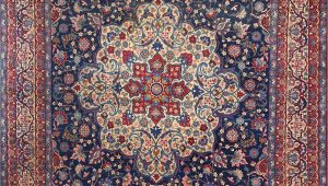 Vintage Blue Persian Rug Antique Blue Background isfahan Persian Rug