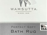 Wamsutta Luxury Border Bath Rug New Wamsutta Luxury Perfect soft Bath Rug 24" X 60" In Charcoal