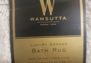 Wamsutta Luxury Border Bath Rug Wamsutta Luxury 21 Inch X 34 Inch Border Plush Microcotton