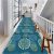 Washable area Rugs and Runners Hallway Rug Runner Blue Casual Hallway Rugs Runner 300 Cm / 400 Cm / 500 Cm / 600 Cm / 700 Cm Long area Rug, Washable & Non Slip