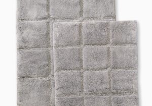 Wayfair Bathroom Rugs and towels 2 Piece Cotton Checkers Bathrug Set