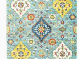 Wayfair Blue and Yellow Rug Mansi Floral Baby Blue Yellow area Rug