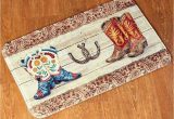 Western Bathroom Rug Sets Cowboy Boot Bath Rug Country Western Cushioned Design