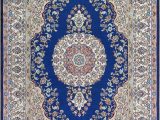 White and Blue oriental Rugs Blue Persian Rug oriental Turkish Carpet Silk Rug Tabriz