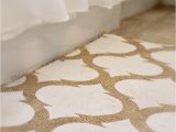 White and Gold Bath Rug Gold Glam Bathroom Makeover