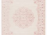 White area Rug for Nursery Fontanne oriental Pink White area Rug