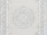 White area Rug with Grey Jaipur Living Malo Medallion Gray White area Rug 8 10"x11 9"