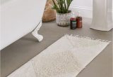 White Bath Rug Runner Looped Geo Runner Bath Mat Urban Outfitters In 2020