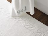 White Cotton Bathroom Rugs Egyptian Cotton Skid Resistant Bath Rug