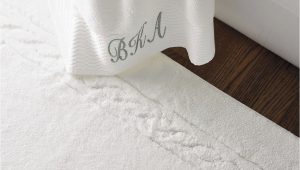 White Cotton Bathroom Rugs Egyptian Cotton Skid Resistant Bath Rug