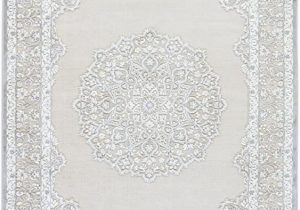 White On White area Rugs Jaipur Living Malo Medallion Gray White area Rug 8 10"x11 9"