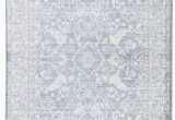 White Rug with Blue Pattern Lumineer Floral Blue White area Rug Simple Carpets Blue