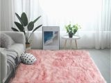 White soft Fluffy area Rug Ojia Deluxe soft Fuzzy Fur Rugs Faux Sheepskin Shaggy area Rugs Fluffy Modern Kids Carpet for Living Room Bedroom sofa Bedside Decor 3 X 5ft Pink