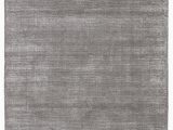 White solid Loomed area Rug Kelle Handmade solid Gray Silver area Rug 2 X3