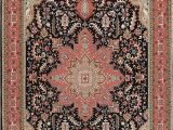 Wool and Silk area Rugs Amazon E Of A Kind New Tebriz Geometric Hand Knotted