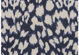 Wool Animal Print area Rugs A Contemporary Take On Animal Print This Dark Navy Wool and