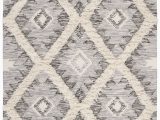 Wool or Cotton area Rugs Parinaaz Hand Knotted Wool Cotton Gray area Rug