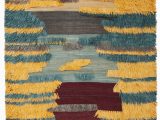 Wool or Cotton area Rugs Parinaaz Hand Knotted Wool Cotton Yellow Brown Gray area Rug