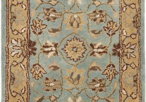 Wool or Cotton area Rugs Safavieh Heritage Collection Handcrafted Traditional oriental Blue and Gold Wool area Rug 2 3" X 4