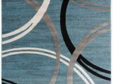 World Rug Gallery Modern Circles area Rug Blue area World Rug Gallery toscana Modern Abstract Circles