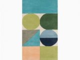Wright Hand Tufted Wool Blue Green area Rug Geometric Handmade Tufted Wool Blue/green/orange area Rug Tufted …
