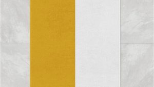 Yellow and White Bathroom Rug Mustard Yellow and White Striped Bath Mat