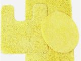 Yellow Bath Rugs Walmart 3-pc #6 Yellow Embroidery Design Bathroom Bath Mat Set Includes, 1 Contour Mat, 1 Lid toilet Cover, 1 Bath Mat Ultra Absorbent with Anti-slip Backings