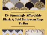 Yellow Gold Bathroom Rugs 15 Stunningly Affordable Black and Gold Bathroom Rugs to Buy