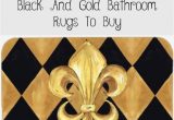Yellow Gold Bathroom Rugs 15 Stunningly Affordable Black and Gold Bathroom Rugs to